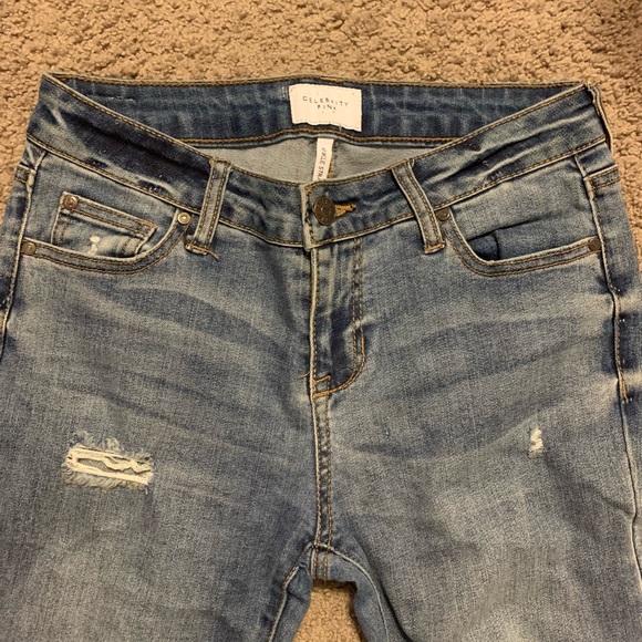 Celebrity Pink Women’s Floral Embroidered Jeans - Picture 2 of 6